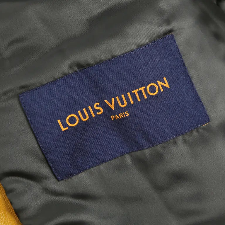 1 Of 1 Louis Vuitton FW23 Black Yellow Baseball Jacket XXL