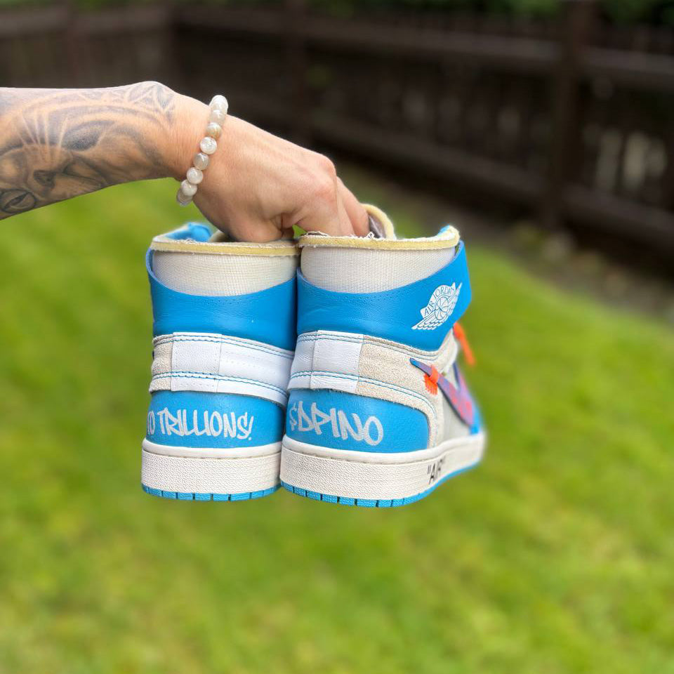 1 Of 1 Nike Dunk Air Jordan “DPINO” Custom Sneakers