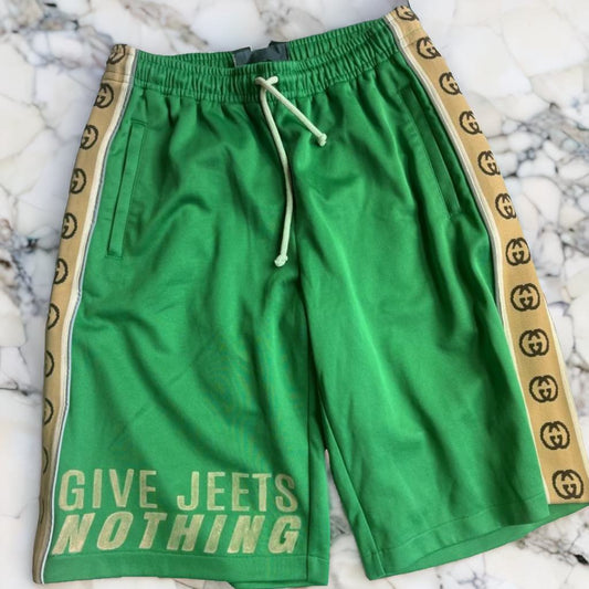 Gucci side-stripe technical shorts Green Shorts
