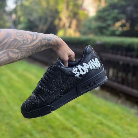 1 of 1 Louis Vuitton LV "$DPINO" Custom Trainer Sneakers