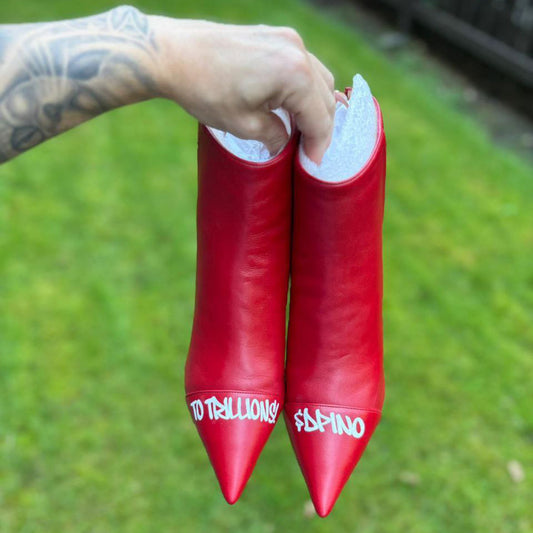 1 of 1 Alexander Wang "$DPINO" Custom Boots