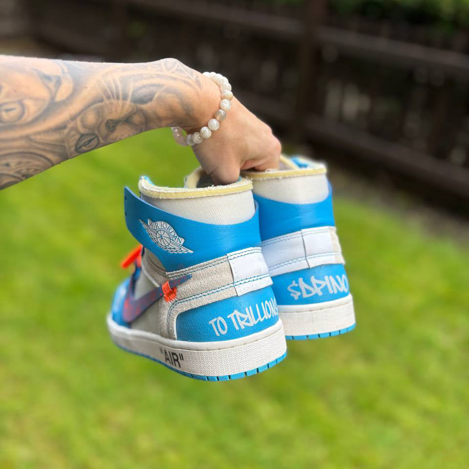 1 Of 1 Nike Dunk Air Jordan “DPINO” Custom Sneakers