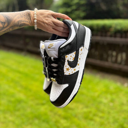 1 Of 1 Nike SB Dunk Low x Supreme "Black Stars" “DPINO” Custom Sneakers